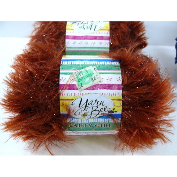 Lot Misc Yarn Skeins new and preowned eyelash ribbon nobo adelaide starbelle - Picture 10 of 10